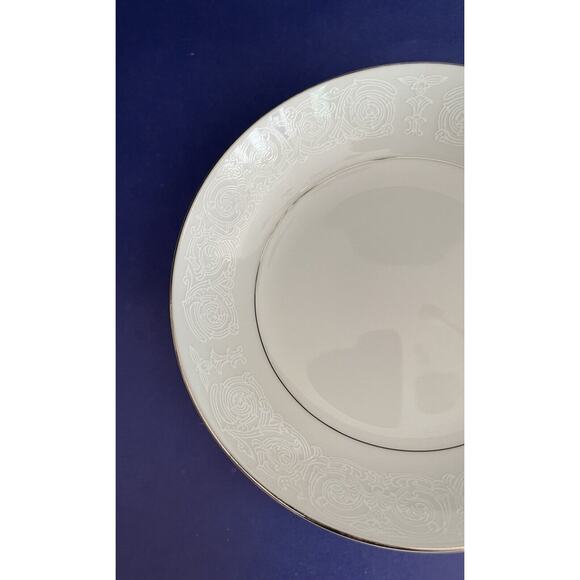 (3) Southwicke by Japan Fruit Berry Sauce Bowl White Design on Rim Platinum Trim - Picture 3 of 4